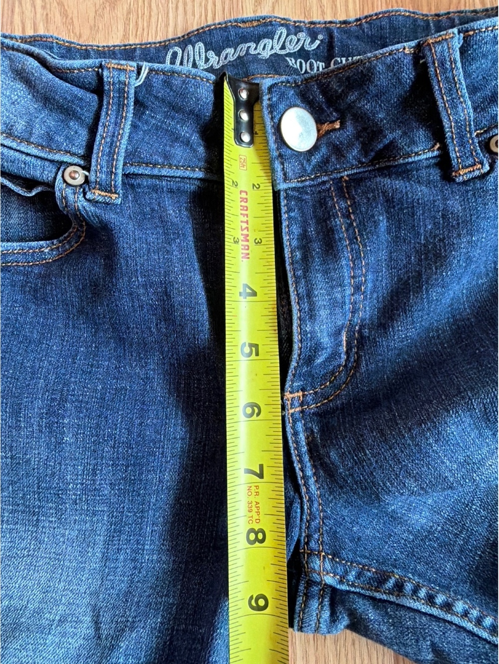 Wrangler Handmade Custom Western Wide Leg Western Jeans Size 5x33 - Picture 6 of 9